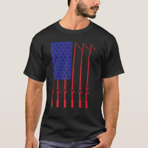 Fars dag fiske flagga Pappa Pappa För Pappa Som T Shirt