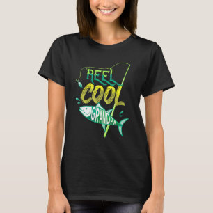 Fars dag Fiske Pappa Rulle Cool Farfar T Shirt