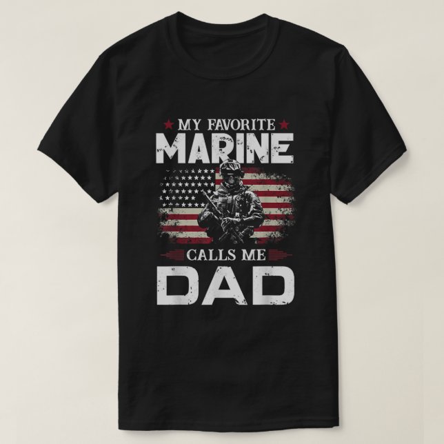 Fars dag Flagga Min favoritmarinmarinmarin kallar  T Shirt (Design framsida)