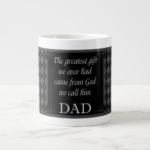 Fars dag - födelsedag "Underbarare Gift we" Jumbo Mugg