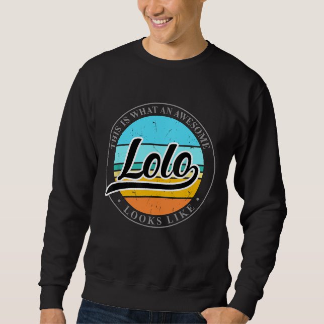 Fars dag födelsedagsgåva till Lolo Filipino Pinoy Lång Ärmad Tröja (Framsida)