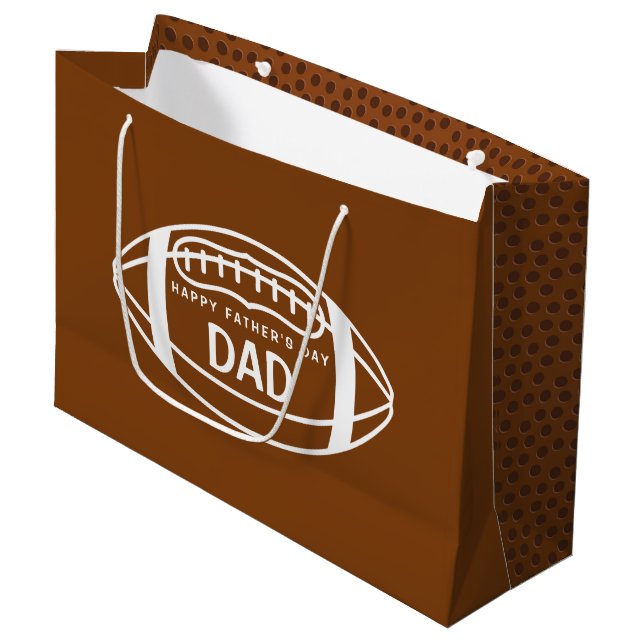 Fars dag Football Gift Bag (Framsidan Vinklad)