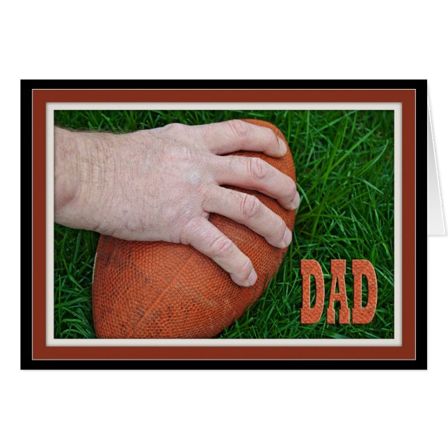 Fars dag Football Hälsningskort (Framsidan Horizontal)