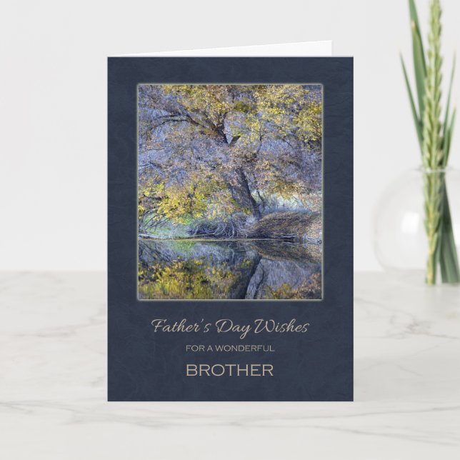 Fars dag för broderkort kort (Framsida)