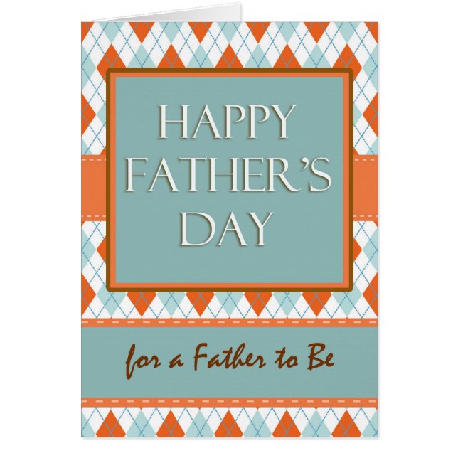 Fars dag för Far till Belgien, argyllendesign Hälsningskort (Framsidan)