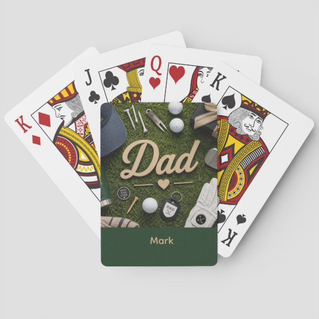 Fars dag för golfpappa  casinokort (Baksidan)