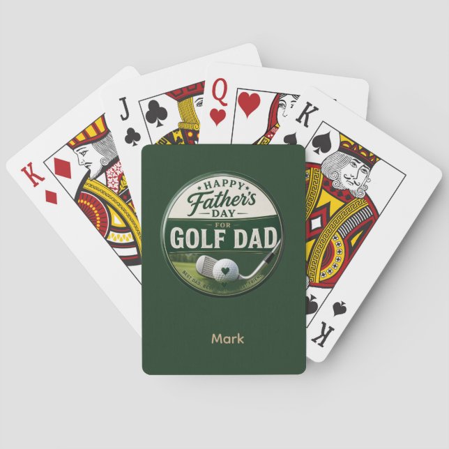 Fars dag för golfpappa  casinokort (Baksidan)
