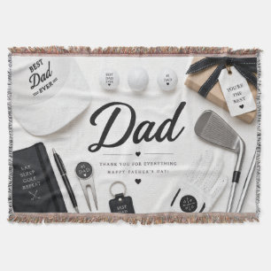 Fars dag för golfpappa filt