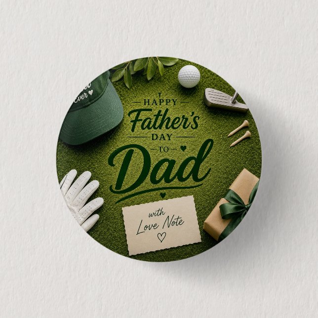 Fars dag för golfpappa  knapp (Framsida)