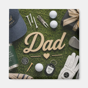 Fars dag för golfpappa magnet