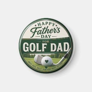 Fars dag för golfpappa magnet