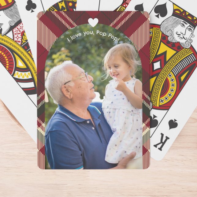 Fars dag för Grandfather Photo Casinokort (Skapare uppladdad)