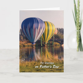 Fars dag för Grandpa Luftballong Stänk Kort