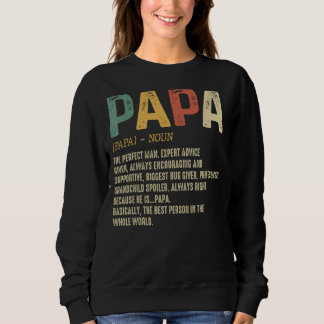 Fars dag För manar Pappa Pappa Definition Grandpa T Shirt
