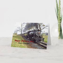 Fars dag för morfar Penn. Steam Tåg Kort