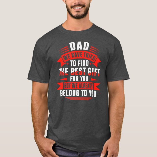 Fars dag för Pappa från dottermaka T Shirt (Framsida)
