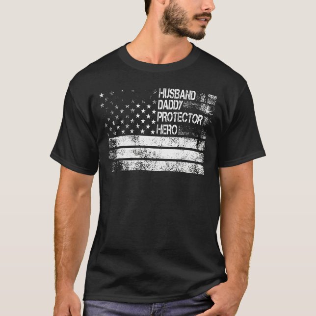 Fars dag For Pappa Make pappa Protector Hero T Shirt (Framsida)