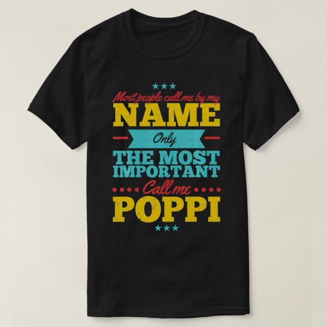 Fars dag för Poppi manar från dotter & T Shirt (Design framsida)