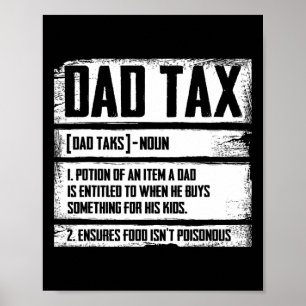 Fars dag för skattedefinition av pappa för Pappa p Poster