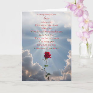 Fars dag Förlust av son Minneshögtid Andlig Kort
