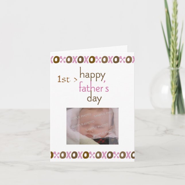 Fars dag första fotokort kort (Framsida)