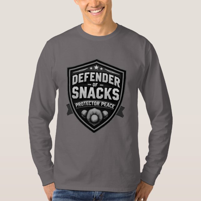 Fars dag försvarare av Snacks T Shirt (Framsida)