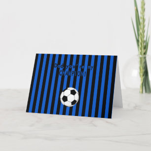 Fars dag, fotboll, fotbollslag fläkt - Inter Kort