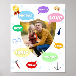 Fars dag Foto Ord moln Bästa pappa Far Poster