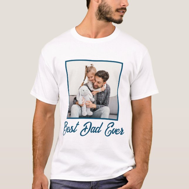 Fars dag fotoöverlägg för bästa Pappa någonsin Anp T Shirt (Framsida)
