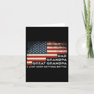 Fars dag från Barnbarn Pappa Grandpa Underbar Gran Kort