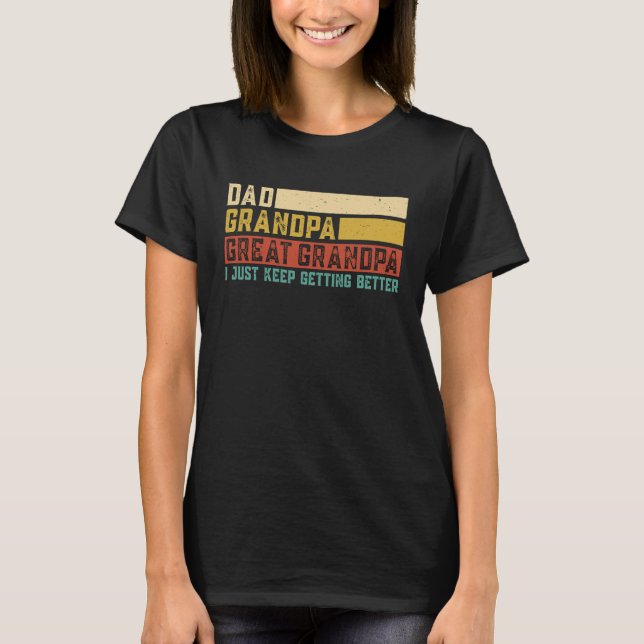Fars dag från Barnbarn Pappa Grandpa Underbar Gran T Shirt (Framsida)