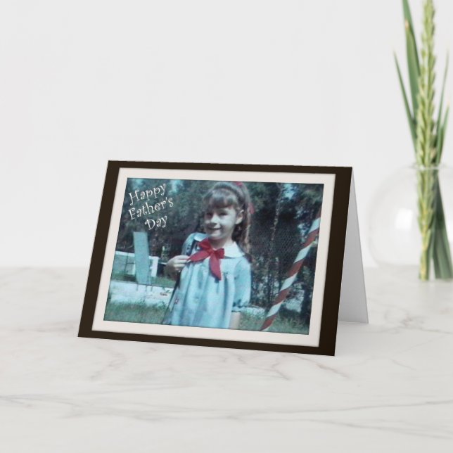 Fars dag - från din dotter kort (Framsida)