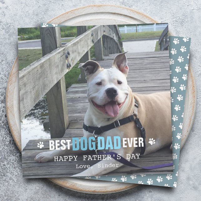 Fars dag från din Hund-fotoplatta Julkort (Skapare uppladdad)