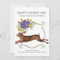 Fars dag från Kaninens Blommigt Gräns