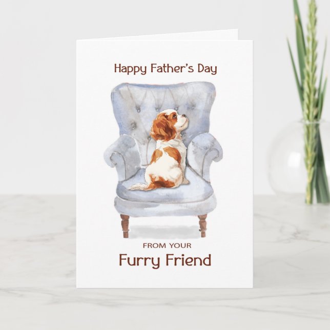 Fars dag från Little Hund Hårig Friend Kort (Framsida)