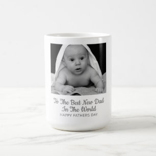 Fars dag från Nyfödd bebis Photo Kaffemugg