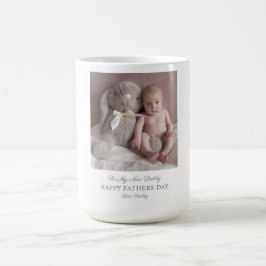 Fars dag från Nyfödd bebis Photo Kaffemugg