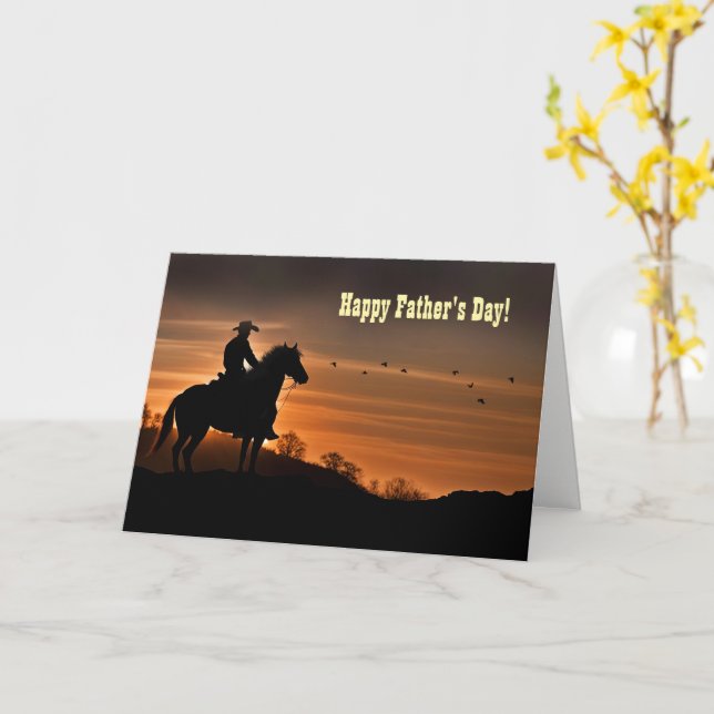 Fars Dag Från Tusen Mil Fjärran Country Western  Kort (Gul blomma)