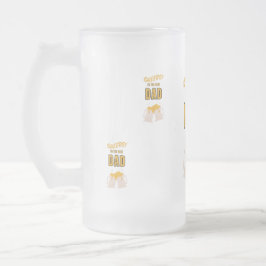 Fars dag frostat ölglas