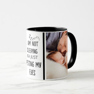 Fars dag Funny New Pappa Photo Mugg