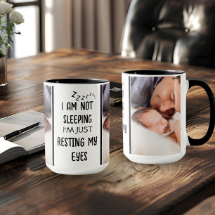 Fars dag Funny New Pappa Photo Mugg