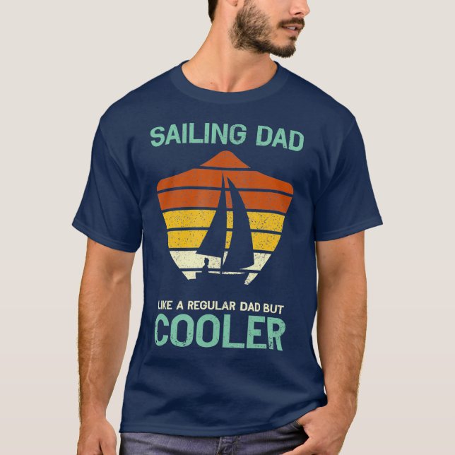 Fars dag Funny Sailing Pappa pappa Sailor T Shirt (Framsida)