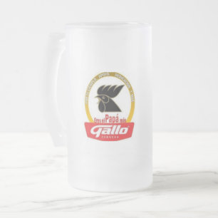 Fars dag Gallo Frostat Ölglas