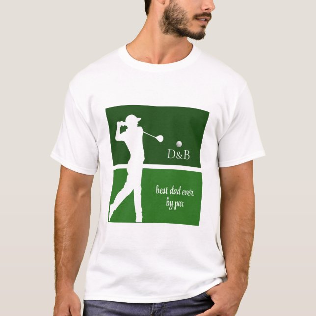 fars dag-gåsgolf, bästa pappa någonsin parvis t shirt (Framsida)