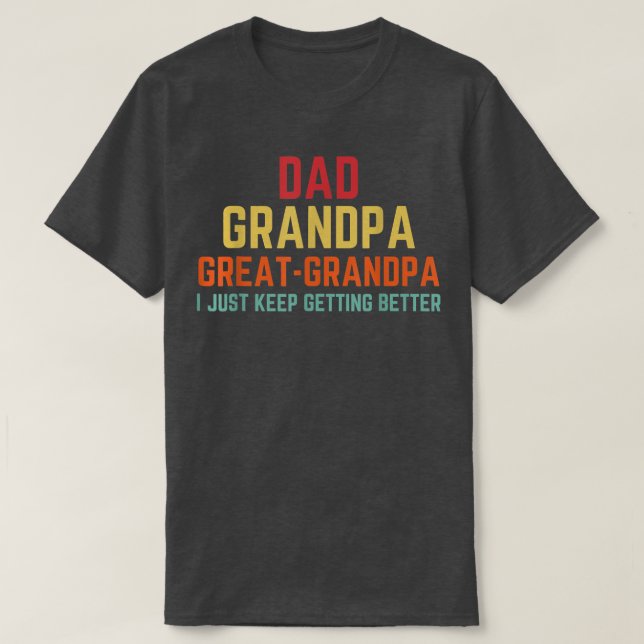 Fars dag-gåva från Barnbarn Pappa morfar Underbar  T Shirt (Design framsida)