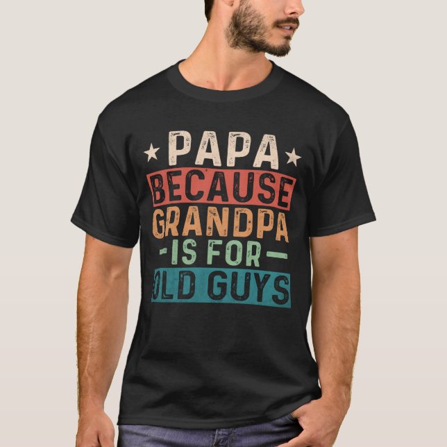 *Fars dag-gåva till Grandpa Digital Art T Shirt (Framsida)