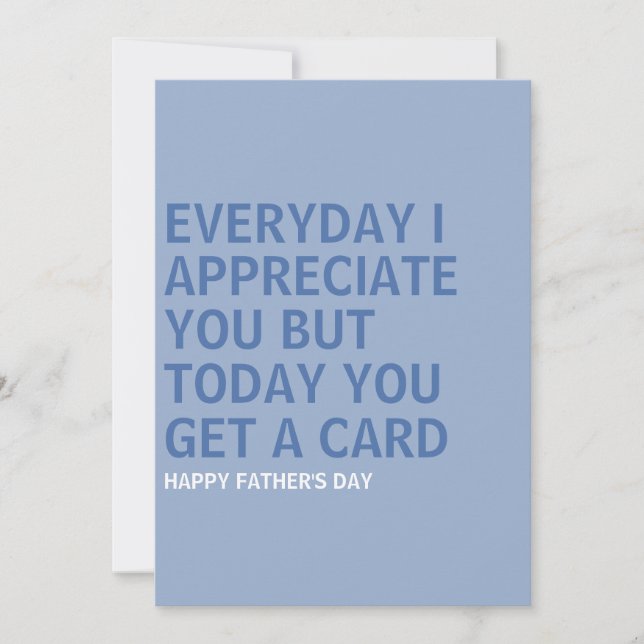 Fars dag-gåva till Pappa Tack Kort (Framsida)