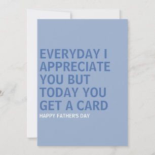 Fars dag-gåva till Pappa Tack Kort