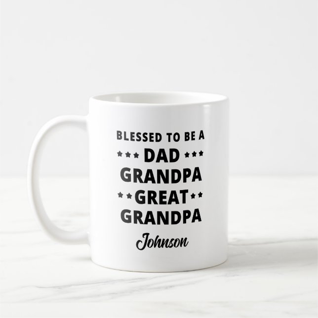Fars dag-gåva till Underbar morfar Kaffemugg (Vänster)