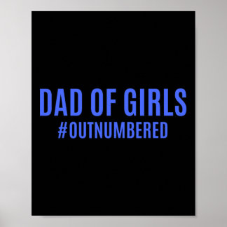 Fars dag-gåvor från barnhustru Pappa vid flickorna Poster